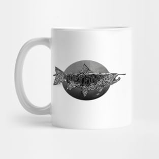 Graphic Trout Mug